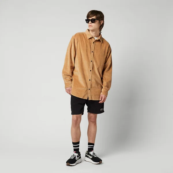Mystic Corduroy Shirt - Slate Brown - S