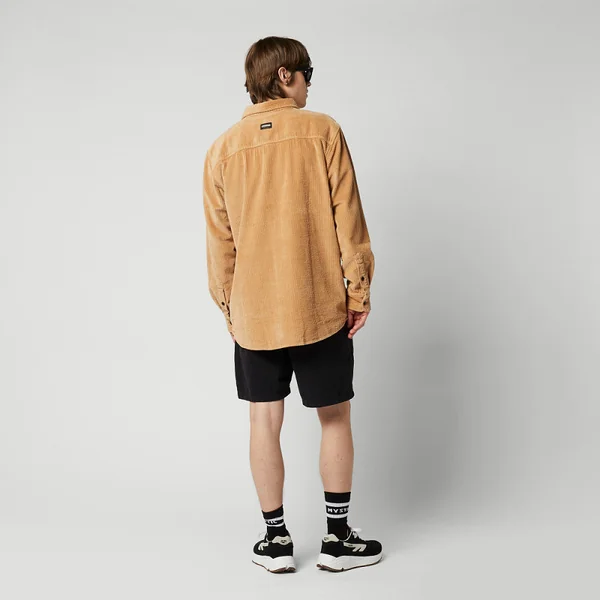 Mystic Corduroy Shirt - Slate Brown - S