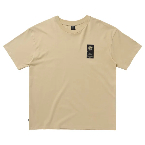 Mystic Pansy Tee - Pale Khak
