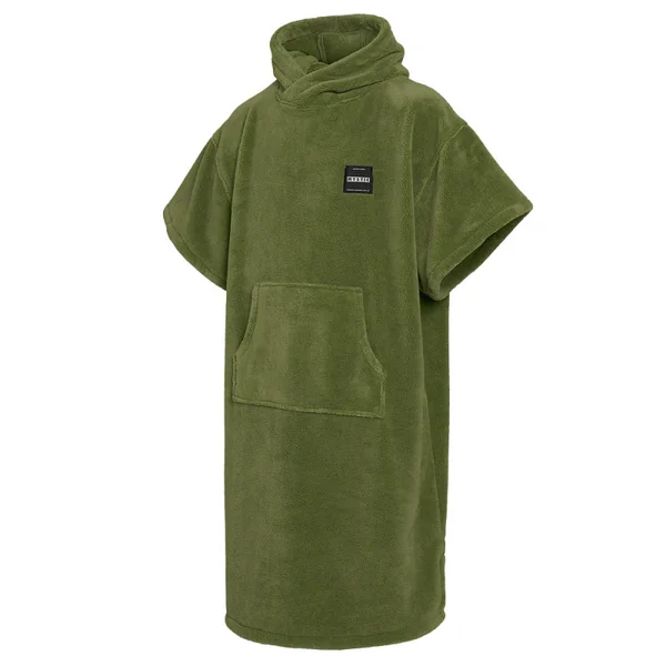 MYSTIC Poncho Teddy - Olive Green - O/S