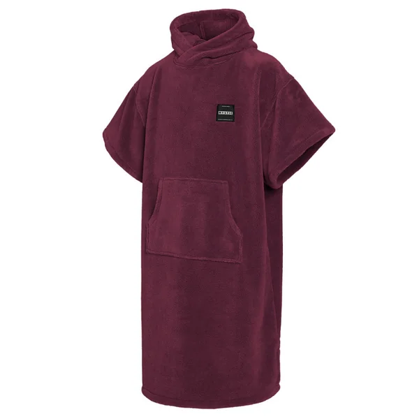 MYSTIC Poncho Teddy - Oxblood Red - O/S