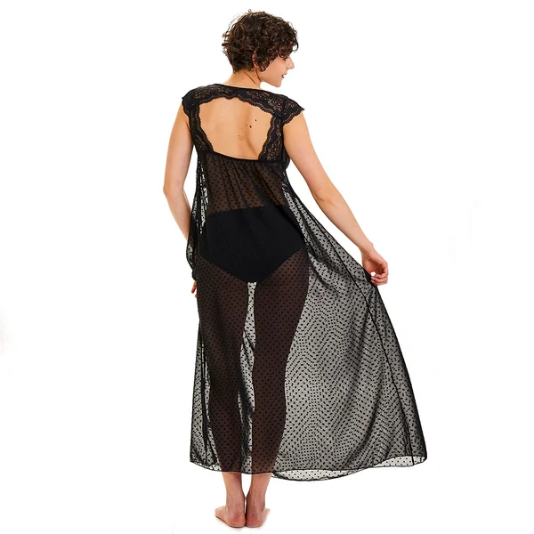 Nuisette longue noire Panache