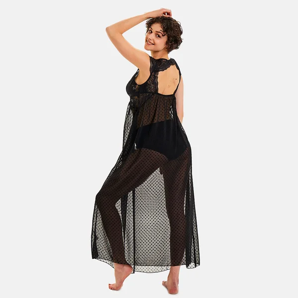 Nuisette longue noire Panache