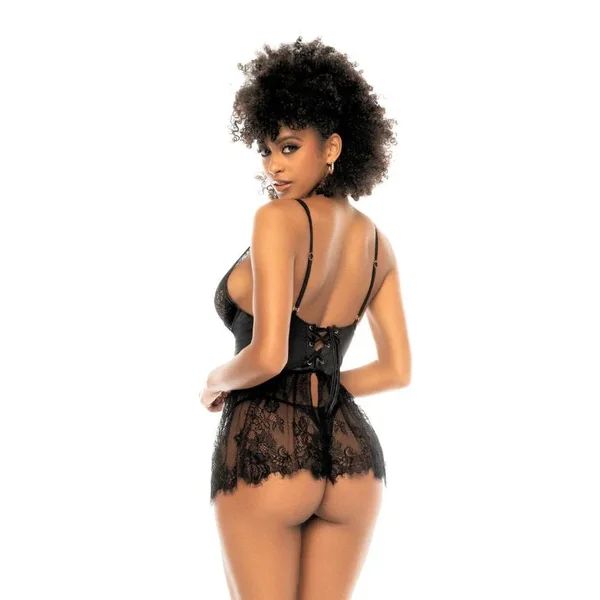 Nuisette à armatures dentelle