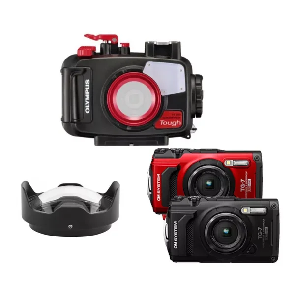 Pack Appareil Photo TG-7 Olympus, Caisson PT-059 et Grand Angle x0.7