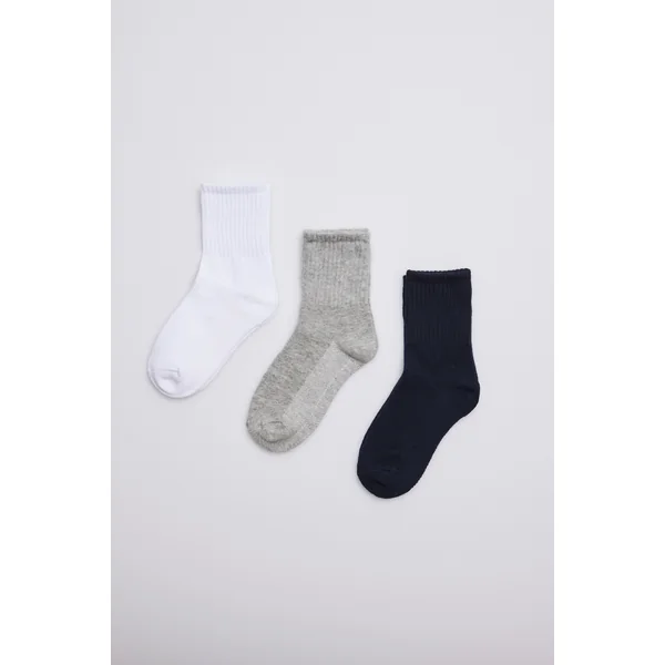 Pack de 3 chaussettes de sport enfant assorties