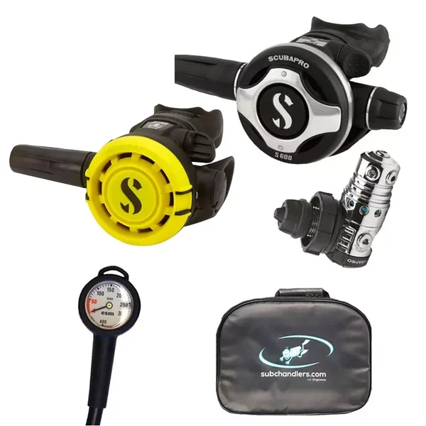 Pack détendeur MK25 EVO/ S600 + Octopus R105 + Manomètre + Sacoche