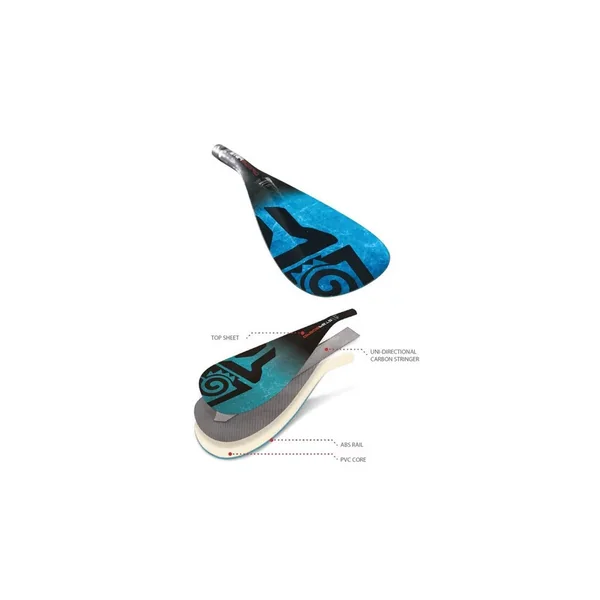 Pagaie 3 parties 2023 Enduro Tiki Tech Gray M / 29Mm 3 Pcs Adj Carbon S35 Starboard