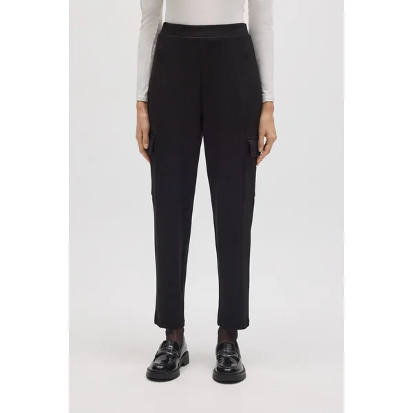 Pantalon cargo fluide noir