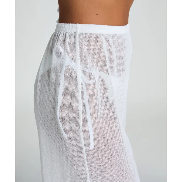 Pantalon de plage en maille - Blanc