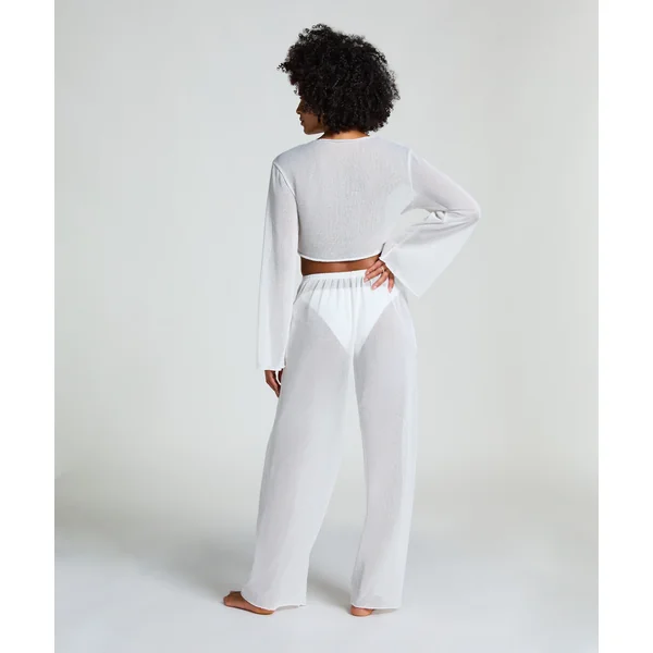 Pantalon de plage en maille - Blanc