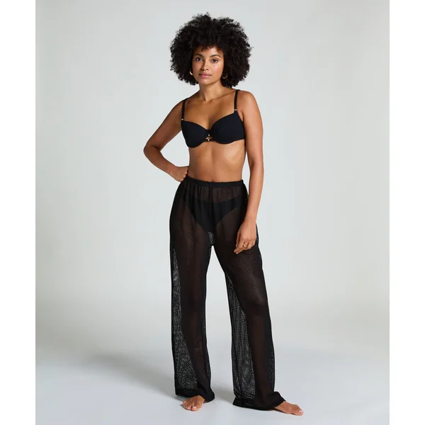Pantalon de plage en maille - Noir