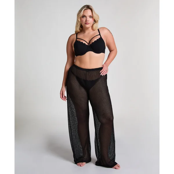 Pantalon de plage en maille - Noir