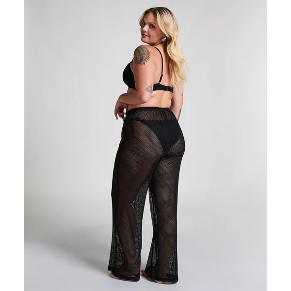 Pantalon de plage en maille - Noir