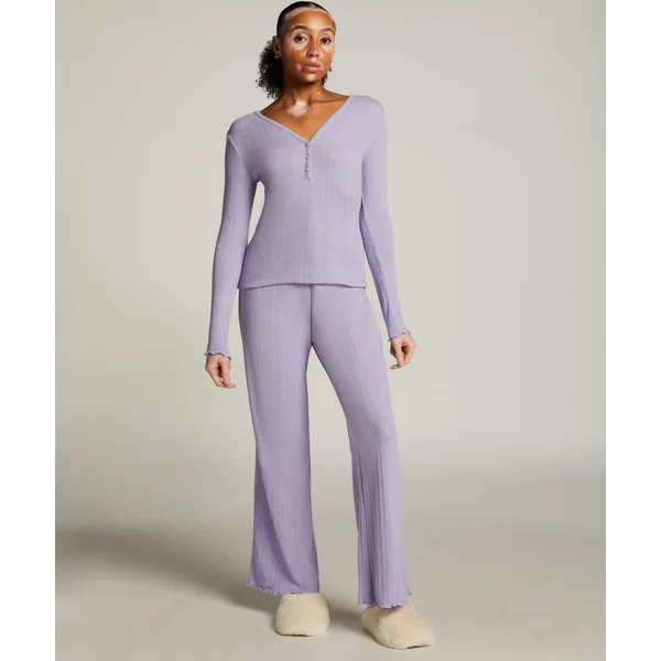 Pantalon de pyjama Pointelle - Violet
