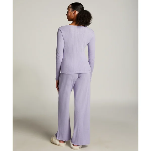 Pantalon de pyjama Pointelle - Violet