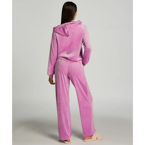 Pantalon de pyjama velours - Rose