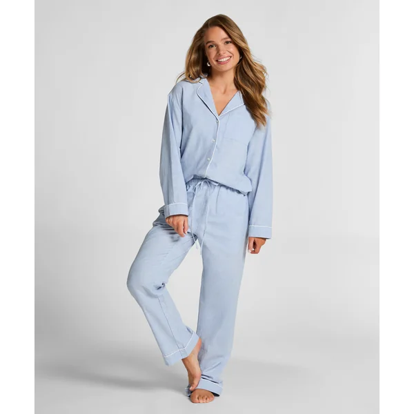 Pantalon en coton - Bleu