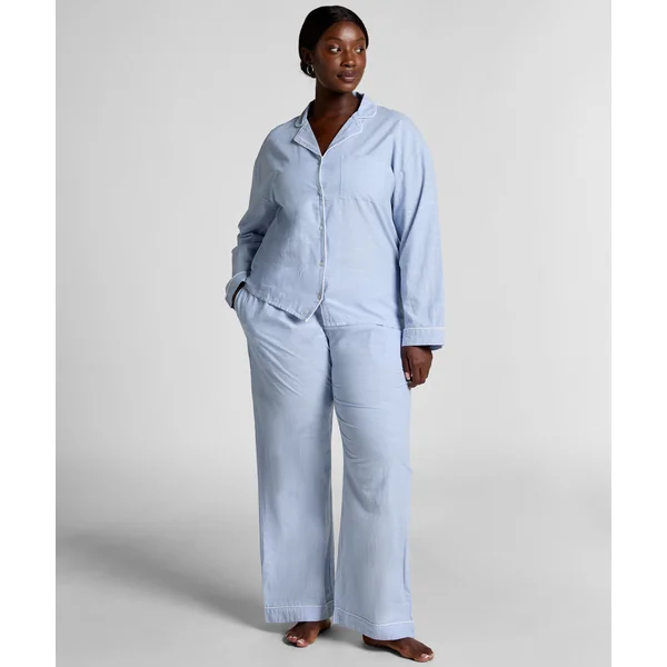 Pantalon en coton - Bleu
