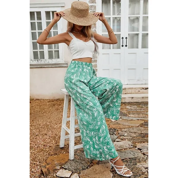 Pantalon Fleuri Champêtre
