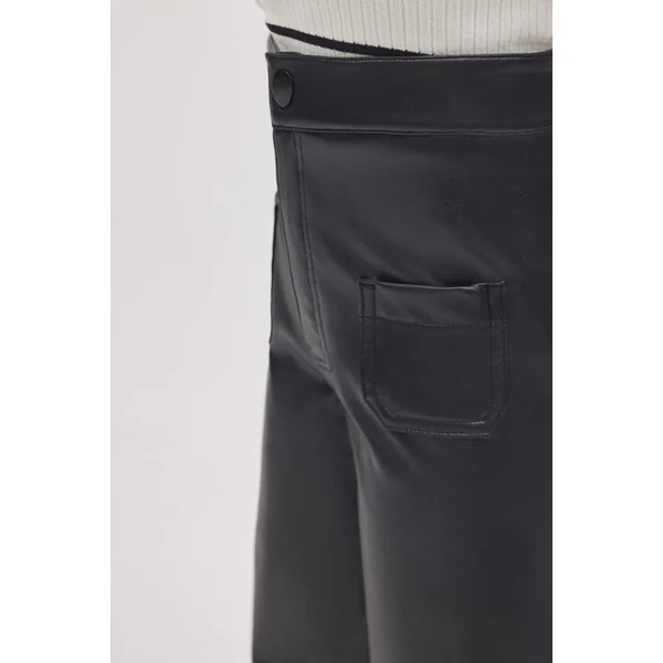 Pantalons larges en similicuir pour femmes et filles | Collection Mini Me