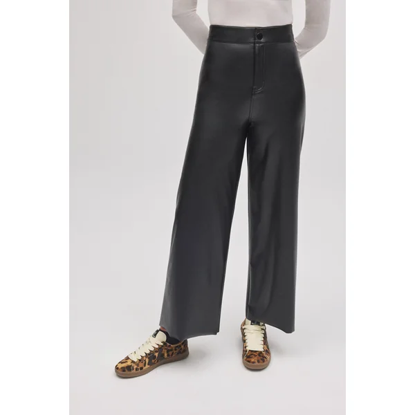 Pantalons larges en similicuir pour femmes et filles | Collection Mini Me