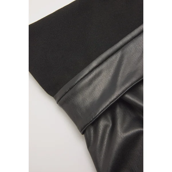 Pantalons larges en similicuir pour femmes et filles | Collection Mini Me