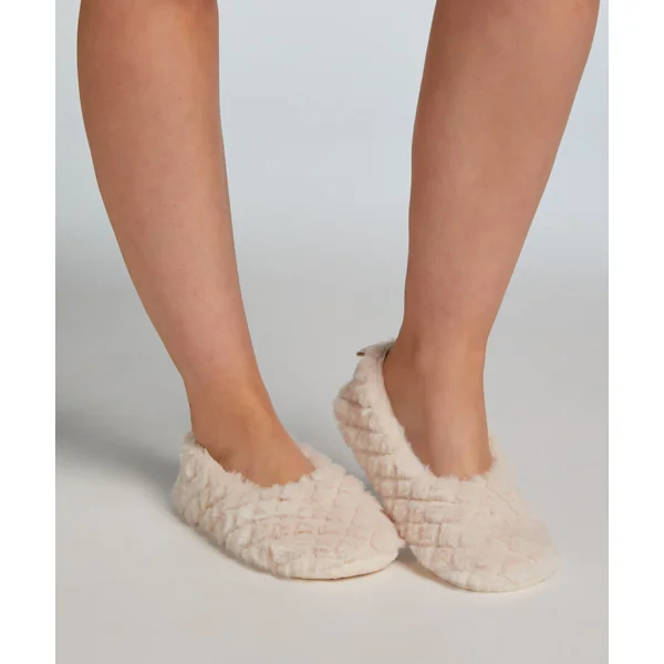 Pantoufles ballerines moelleuses - Beige