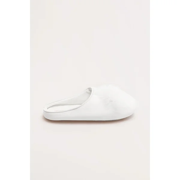 Pantoufles en plumes de marabout blanc | Collection Mariage