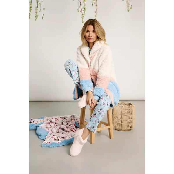 Peignoir en polaire tricolore | MUYDEMI