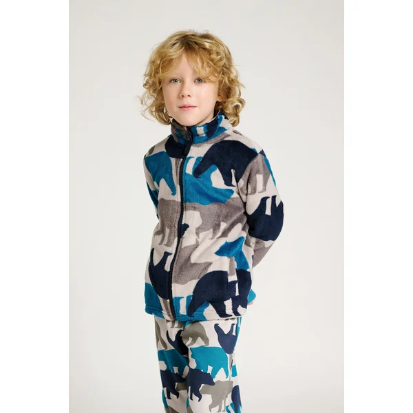 Peignoir enfant 2-8 ans, veste imprimé ours | MUYDEMI