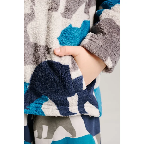 Peignoir enfant 2-8 ans, veste imprimé ours | MUYDEMI