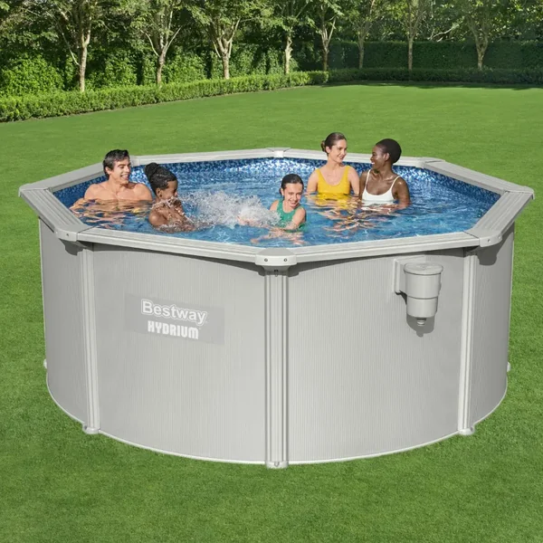 Piscine acier ronde Bestway Hydrium 300 x 120 cm gris clair