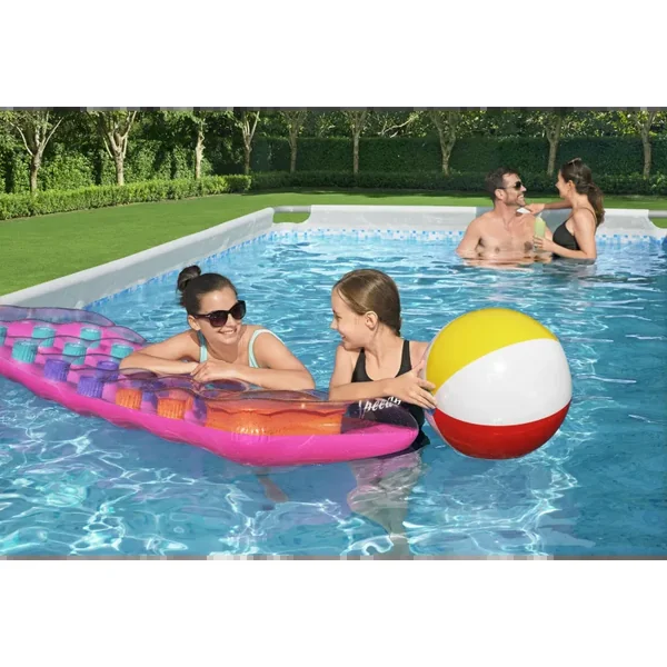 Piscine hors sol tubulaire rectangulaire Bestway Power Steel 640 x 274 x 132 cm gris clair