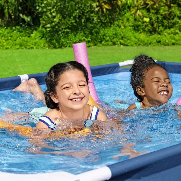 Piscine hors sol tubulaire rectangulaire Bestway Steel Pro 221 x 150 x 43 cm bleu