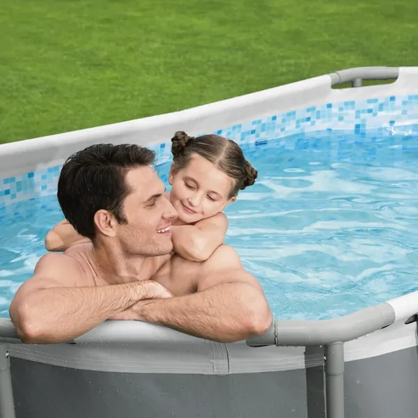 Piscine hors sol tubulaire rectangulaire Bestway Steel Pro Max 305 x 200 x 84 cm sans accessoires