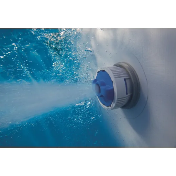 Piscine hors sol tubulaire ronde Bestway Power Steel 671 x 132 cm gris clair