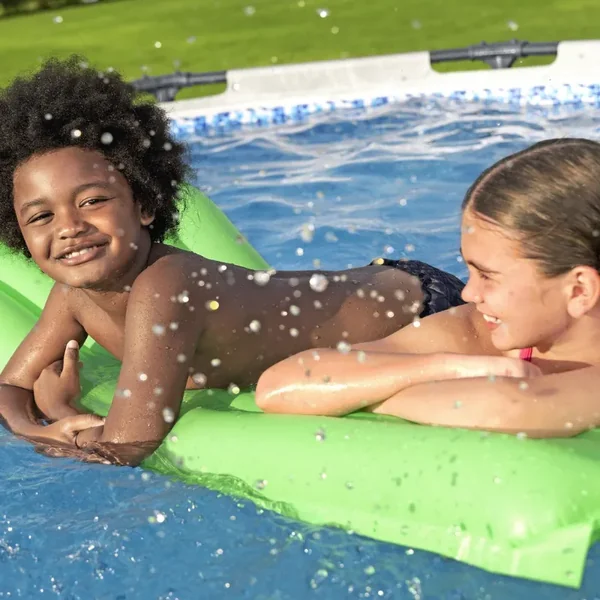 Piscine hors sol tubulaire ronde Bestway Steel Pro Max 366 x 100 cm gris clair sans accessoires