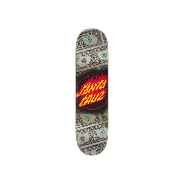 Plateau skate Santa Cruz Deck Dollar Flame Dot 8.0 X 31.6