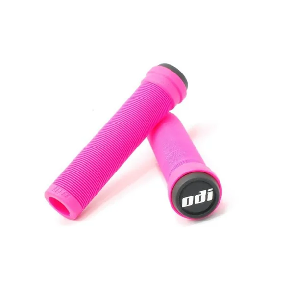 Poignées Trottinette ODI longneck St Soft grips Bleu cyan - Confort freestyle