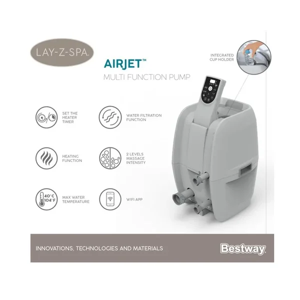 Pompe de filtration UltraFit pour Lay-Z Spa AirJet - avec wifi