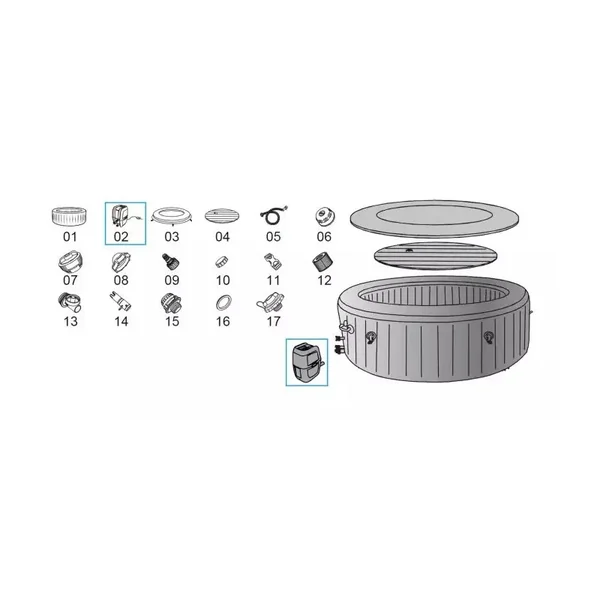Pompe de filtration UltraFit pour Lay-Z Spa AirJet - avec wifi