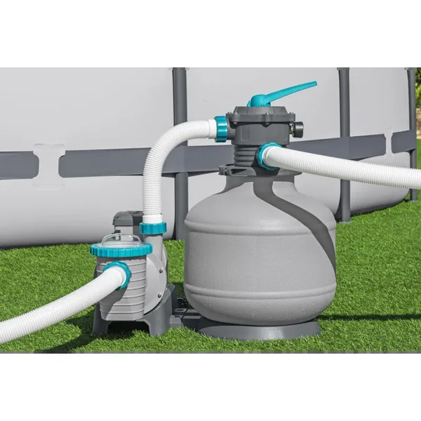 Pompe de filtration à sable pour piscine hors sol 11 355 L/h