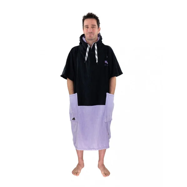 Poncho ALL IN V Poncho Flash Black Violet - Poncho glisse pratique et confortable