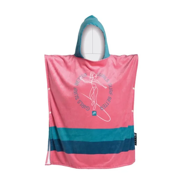 Poncho MADNESS Kids Girl Pink - Poncho enfant pour sports de glisse