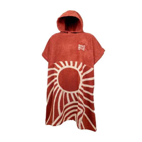 Poncho Sooruz GOLDEN cotton Terracotta