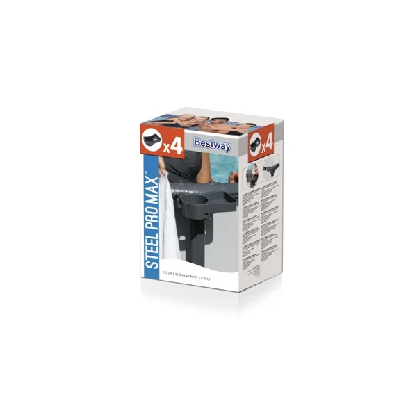 Porte-gobelets pour piscine Steel Pro Max - 4 unités