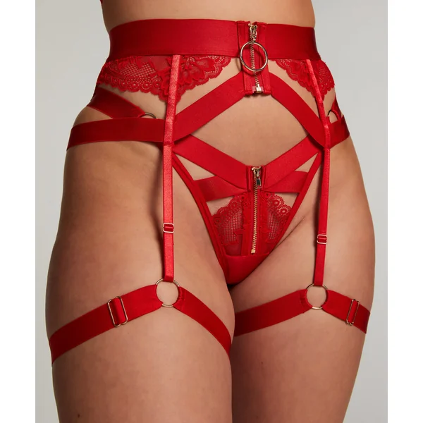 Porte-jarretelles Clementine - Rouge