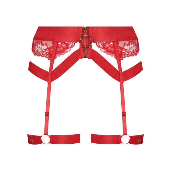 Porte-jarretelles Clementine - Rouge