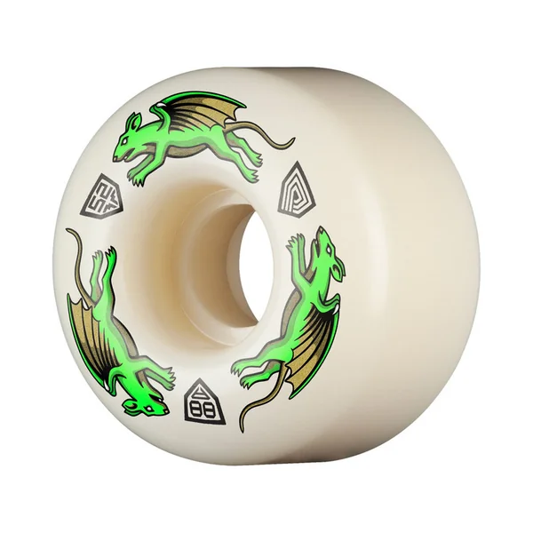 POWELL WHEELS (JEU DE 4) DRAGON 52MM X 34MM 88A V4 NANO RAT